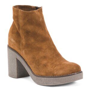 OROSCURO Made In Italy Suede Heel Booties